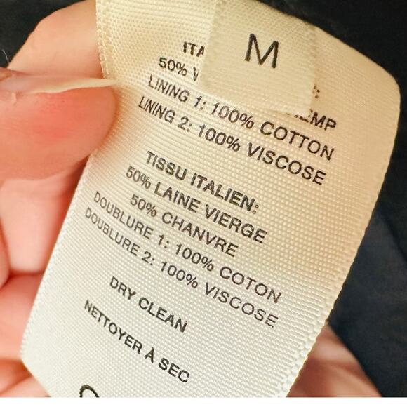 CO Clay Gray Collarless Flare Cuff V-Neckline Single Button Solo-Breasted Jacket - Picture 12 of 12